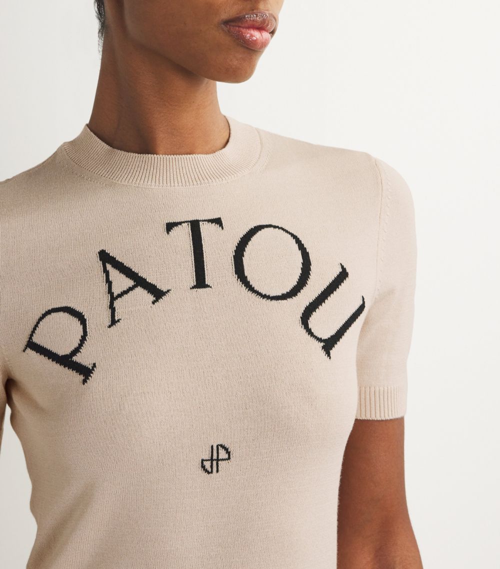 Patou Patou Logo Knitted T-Shirt