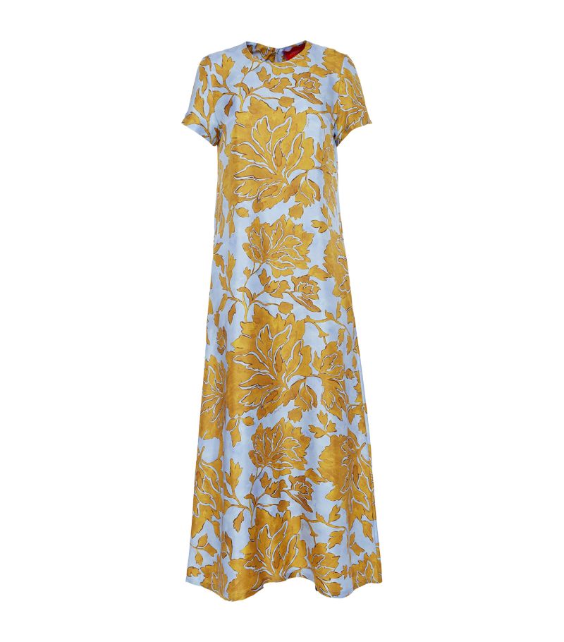 La Doublej La Doublej Silk Twill Swing Maxi Dress