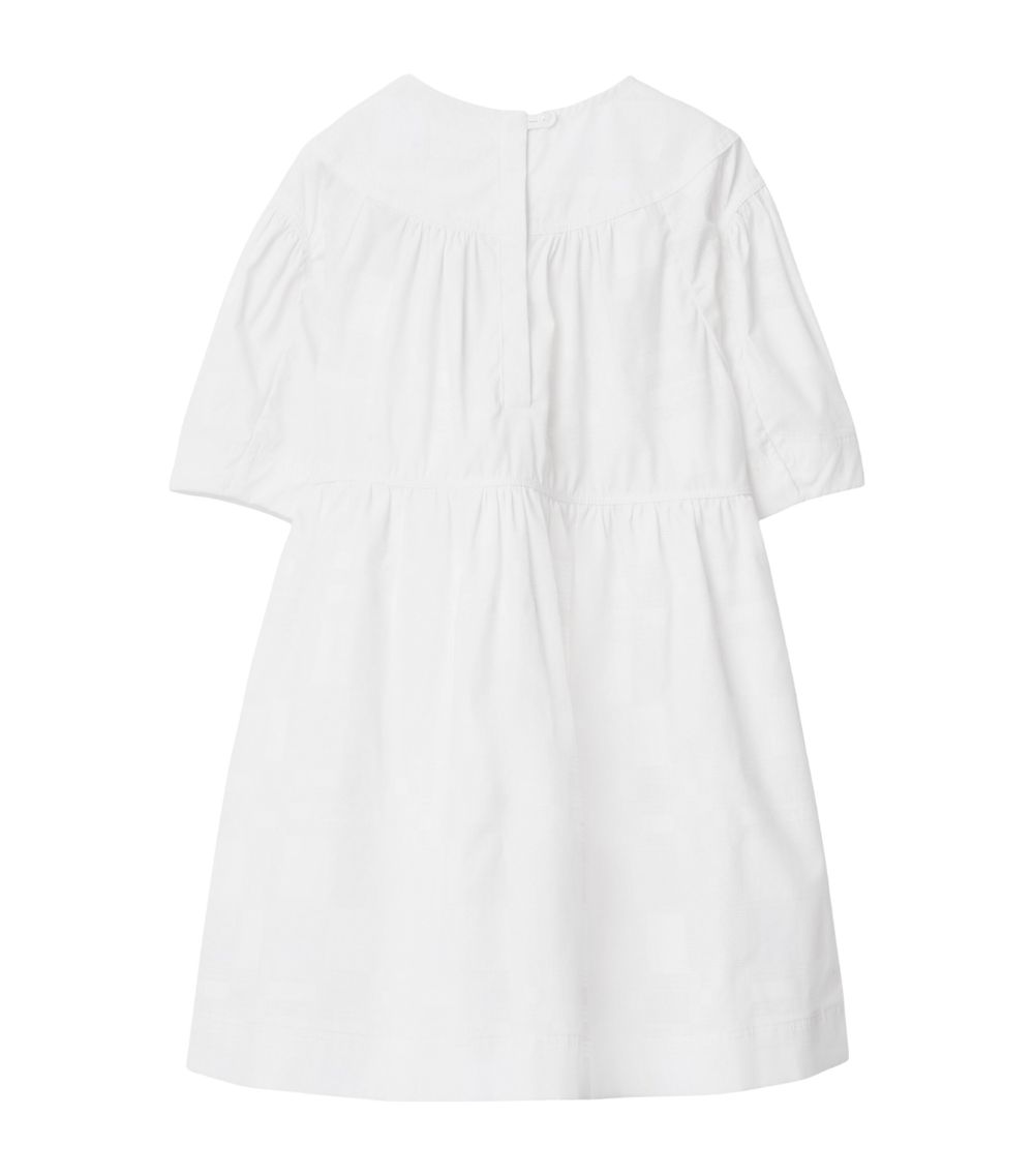 Burberry Burberry Kids Stretch-Cotton Long-Sleeve Dress (3-14 Years)