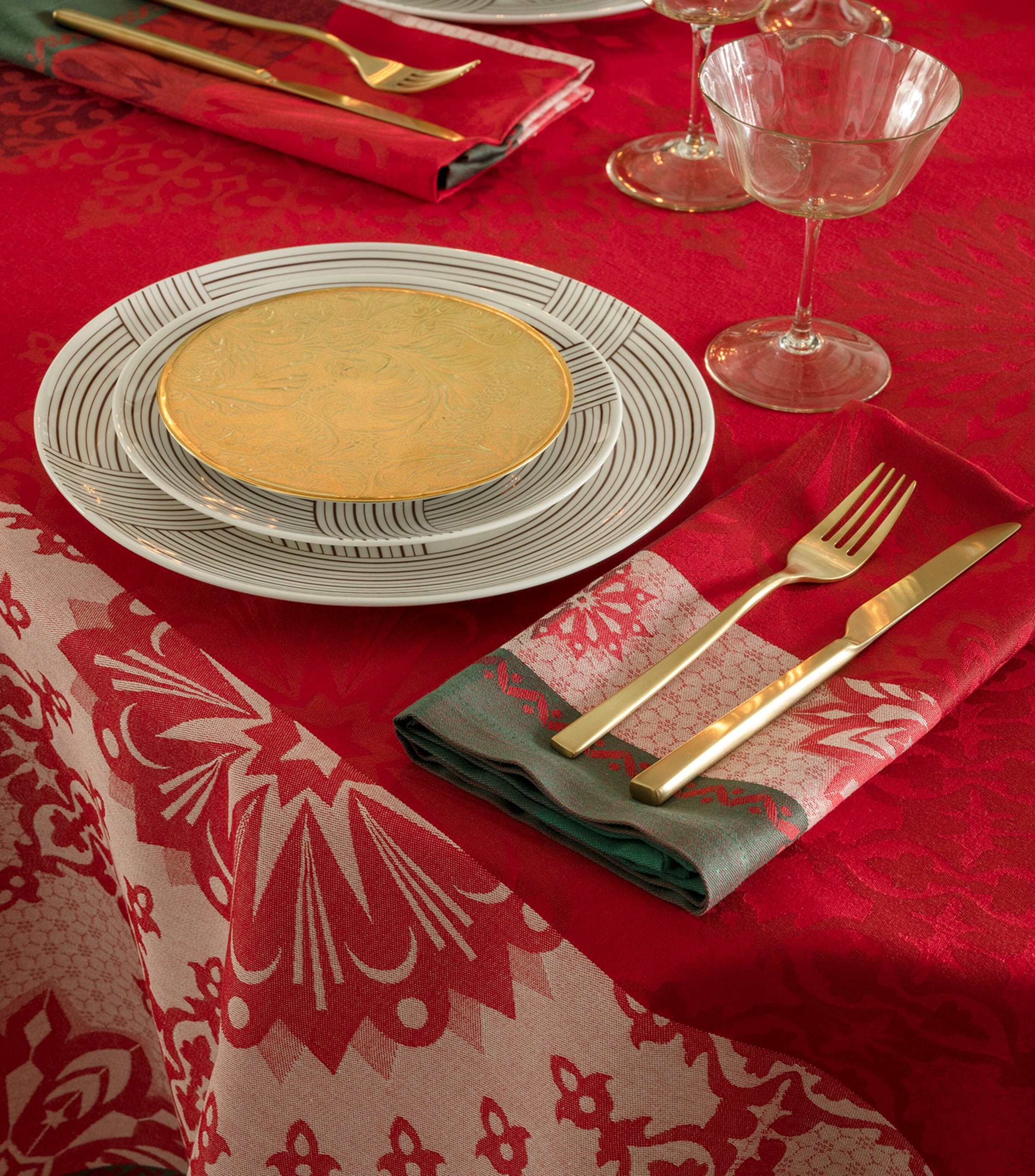 Le Jacquard Français Le Jacquard Français Lumière D'étoiles Tablecloth