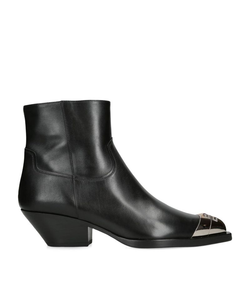 Givenchy Givenchy Leather Western Ankle Boots 40