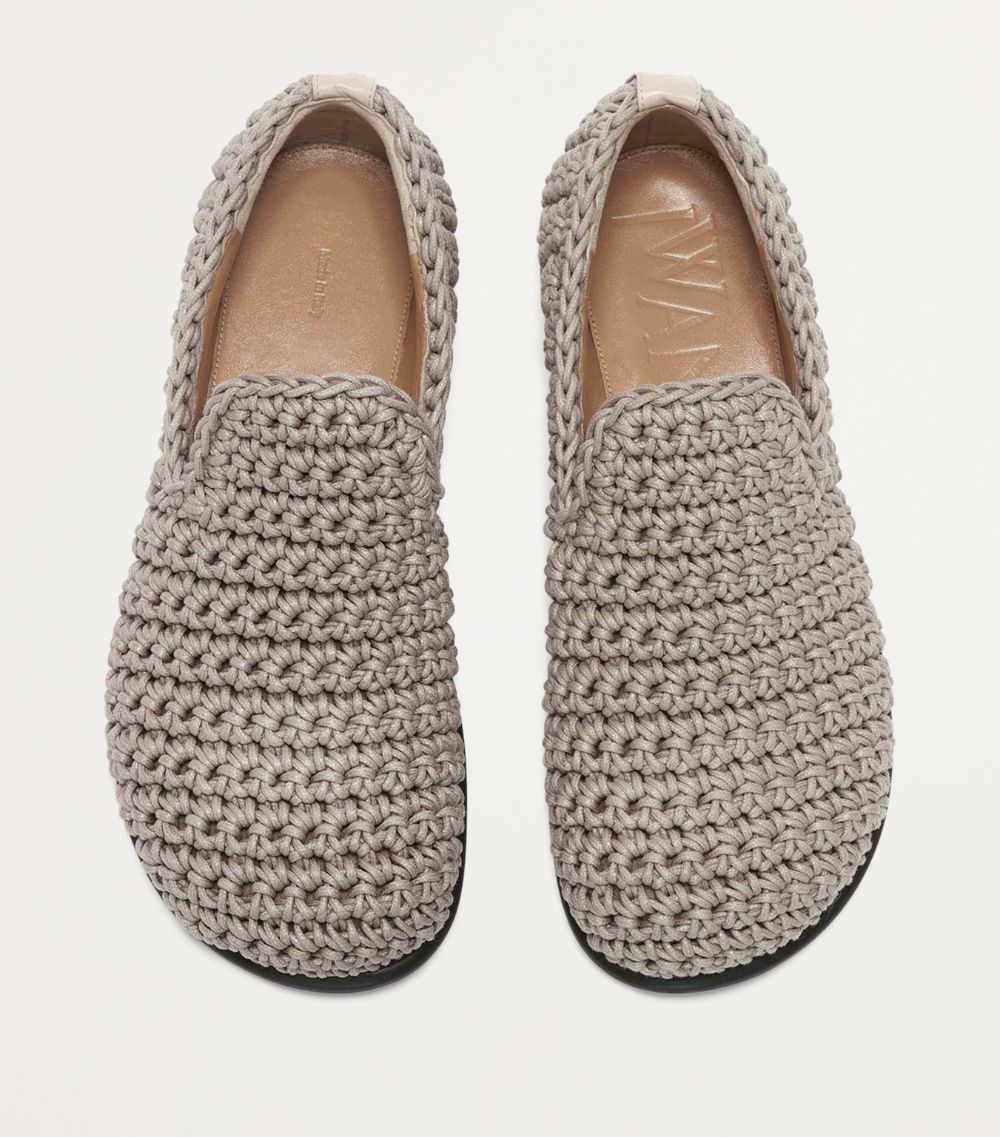 Jw Anderson Jw Anderson Crochet Moccasin Loafers