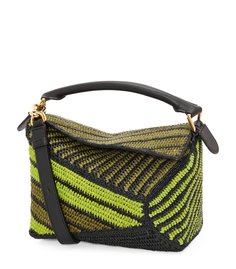 Loewe Loewe X Paula'S Ibiza Small Striped Puzzle Edge Top-Handle Bag