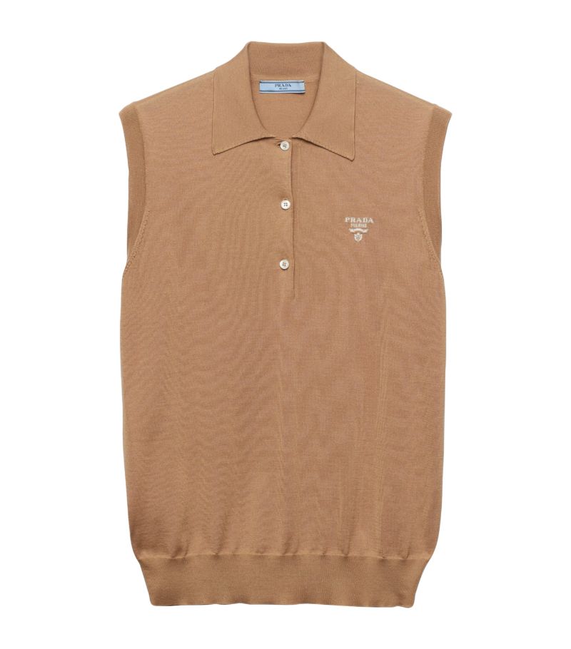 Prada Prada Silk Polo Sweater