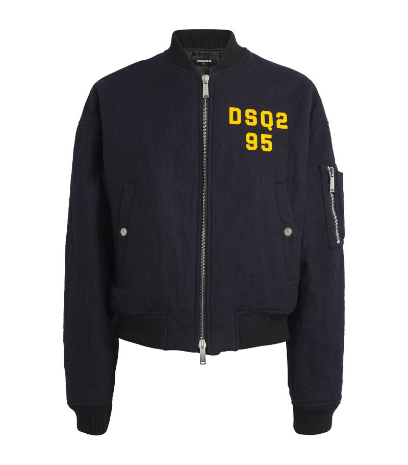 Dsquared2 Dsquared2 Wool-Blend Varsity Jacket