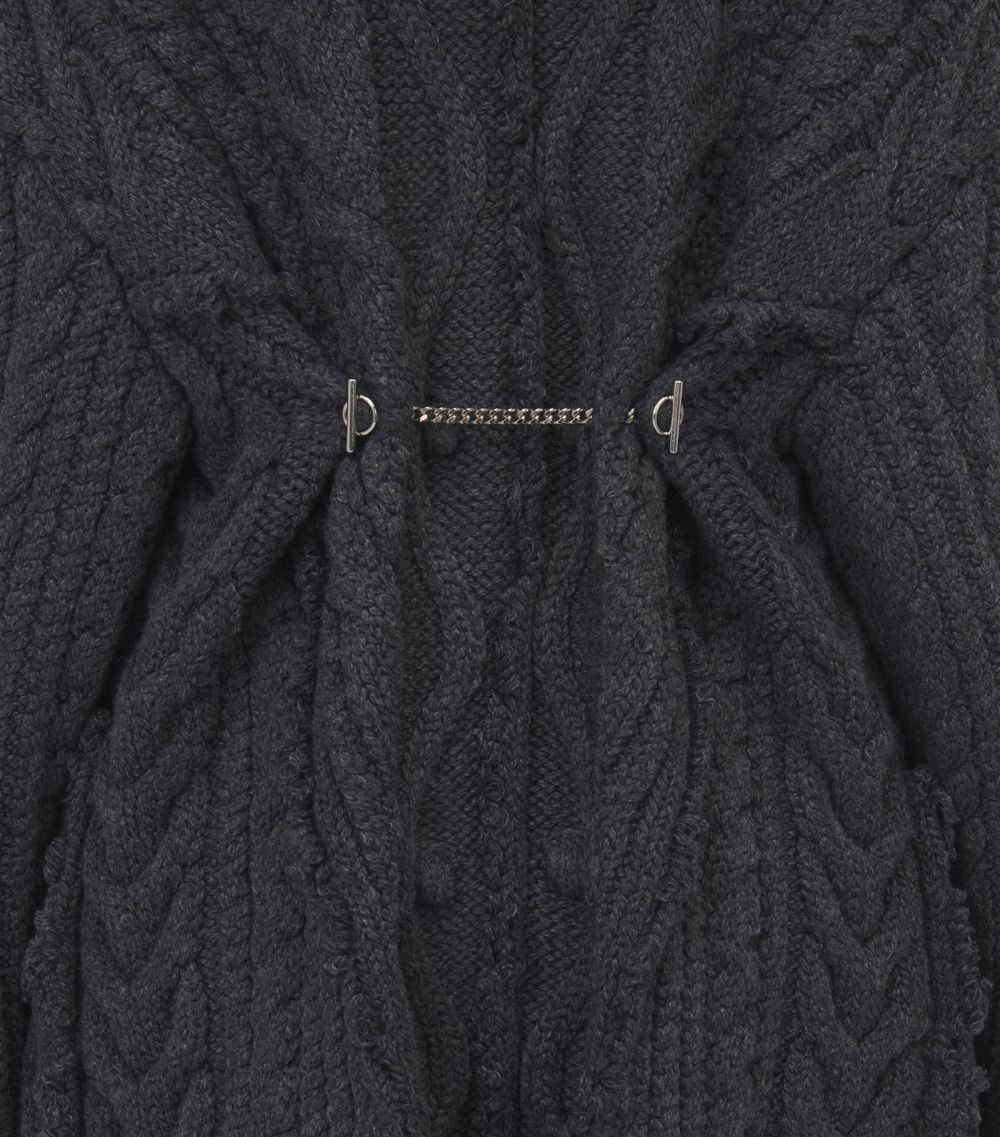 Alexander McQueen Alexander Mcqueen Wool-Blend Distressed Cardigan