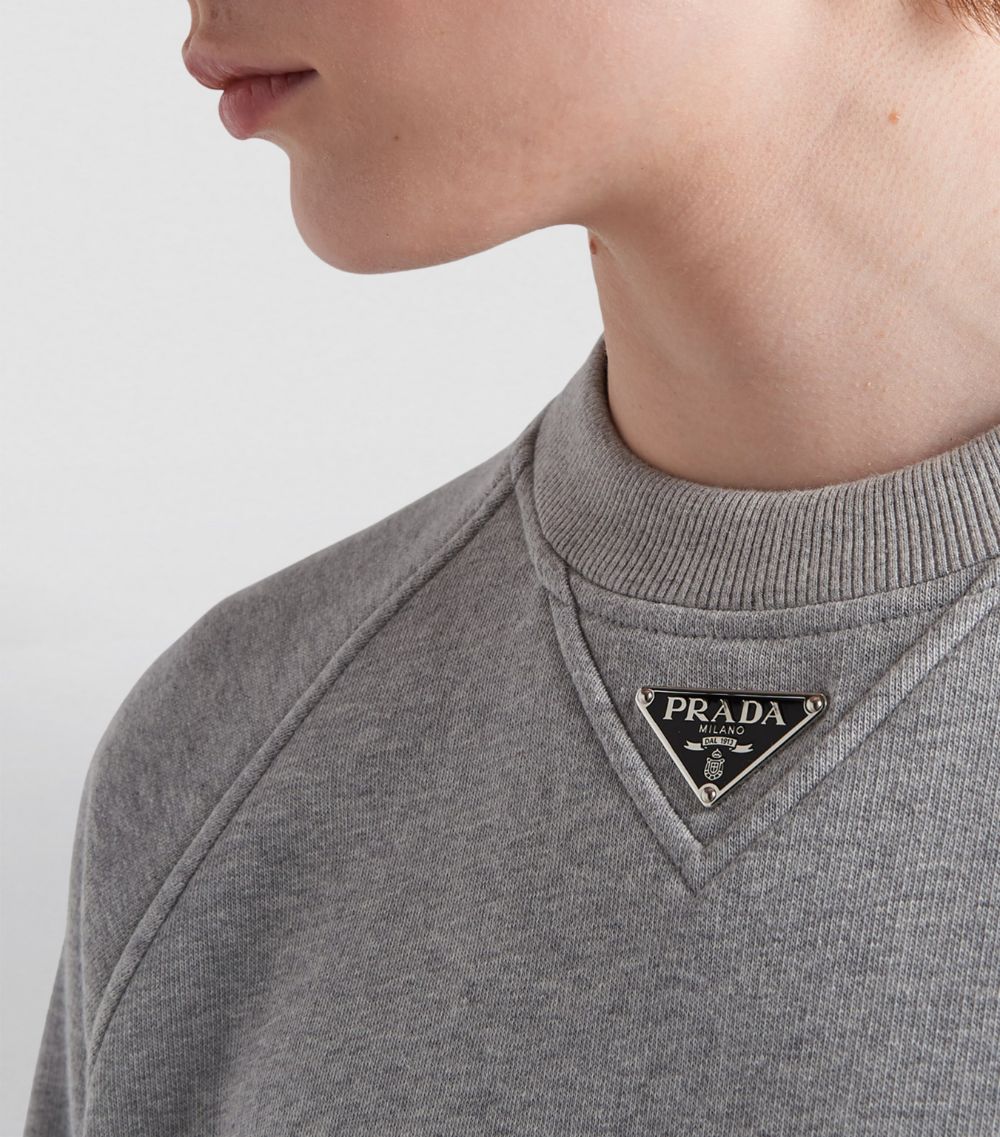 Prada Prada Cotton Logo Sweatshirt