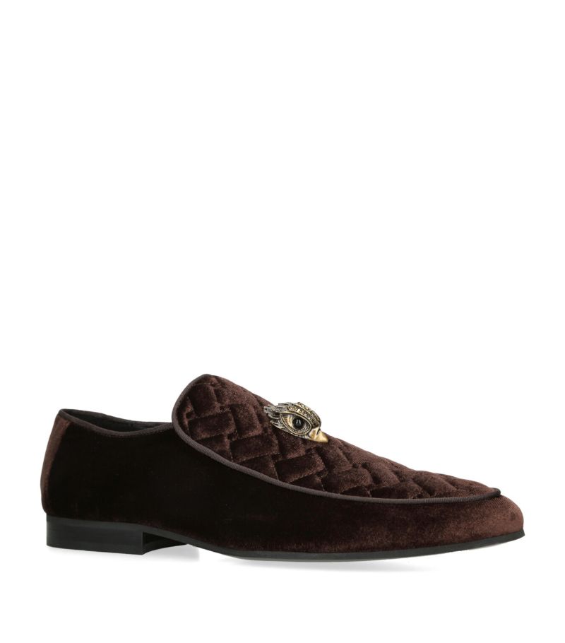 Kurt Geiger London Kurt Geiger London Quilted Velvet Hugh Loafers