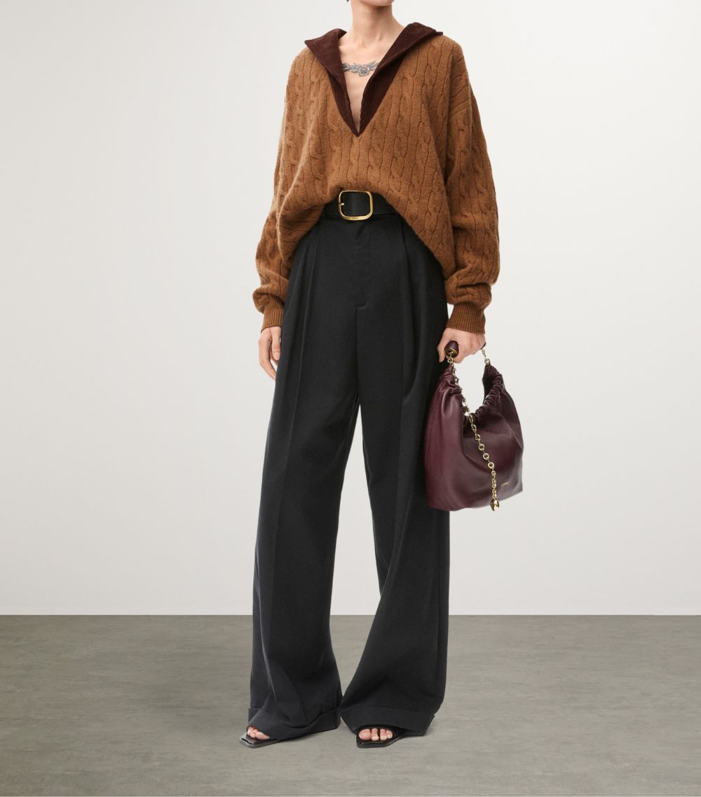 Loewe Loewe Cashmere-Blend V-Neck Sweater