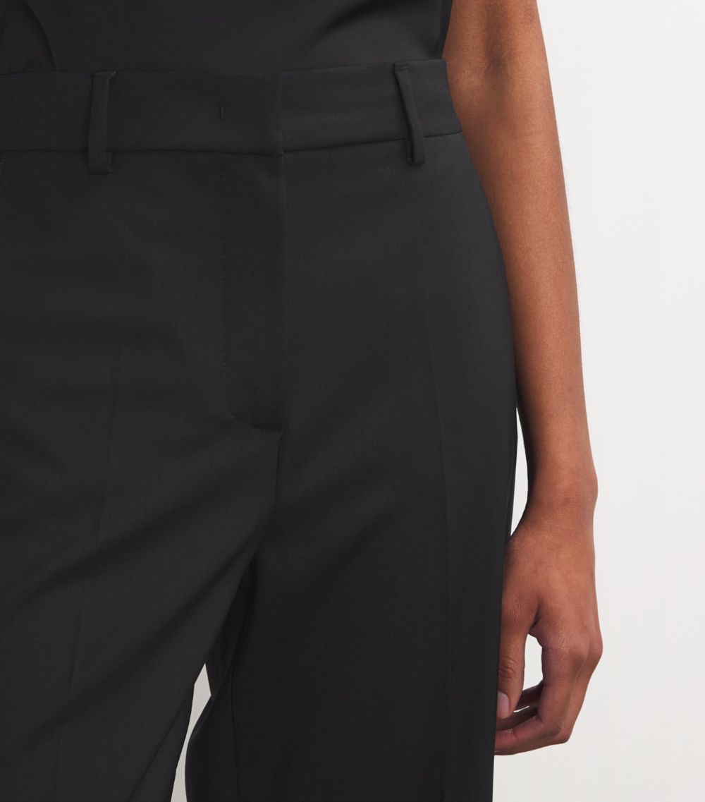 Weekend Max Mara Weekend Max Mara Virgin Wool Wide-Leg Trousers