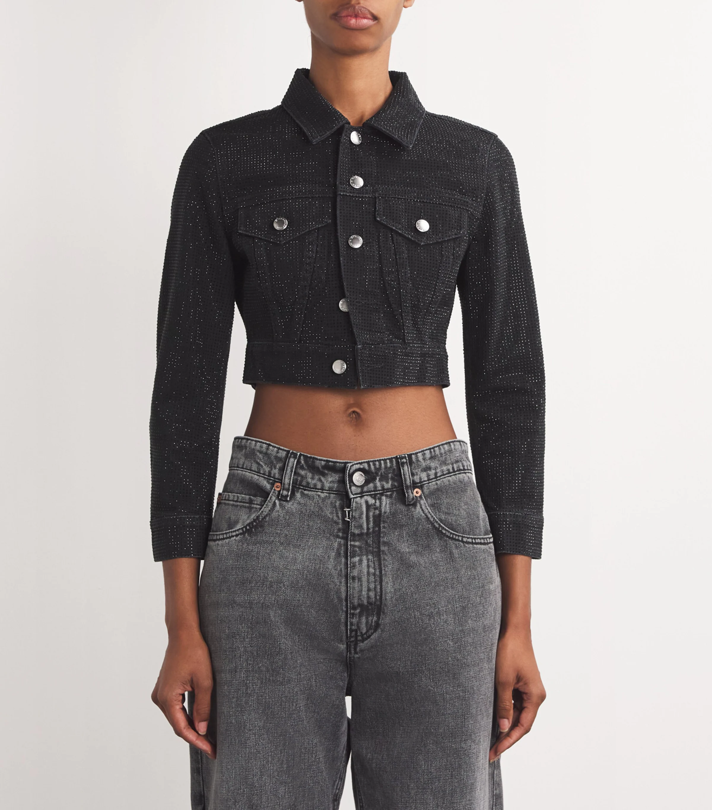 Alexander Wang Alexander Wang Shrunken Denim Jacket