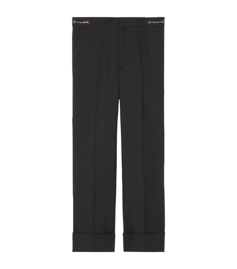 Gucci Gucci Horsebit-Detail Tailored Trousers