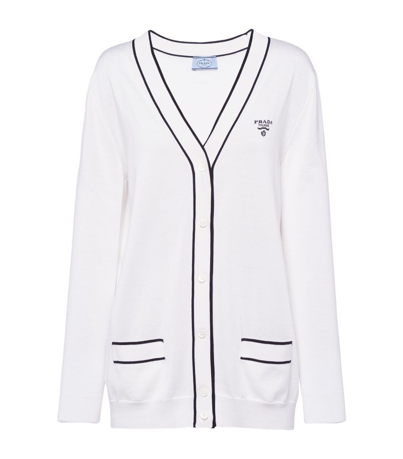 Prada Prada Silk-Blend Cardigan