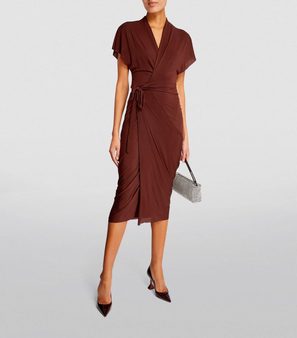 Rick Owens Rick Owens Wrap Abito Midi Dress