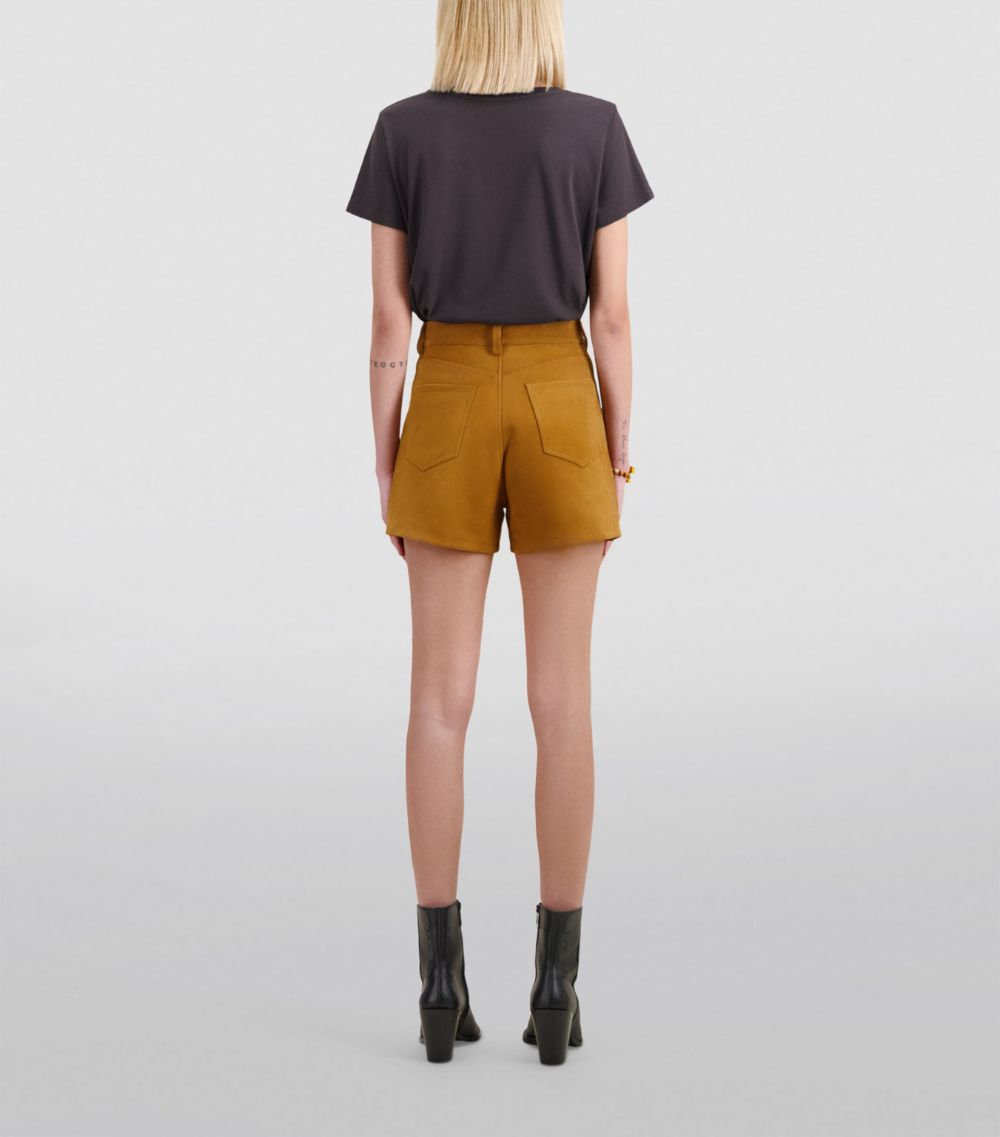 The Kooples The Kooples Leather Fringed Shorts