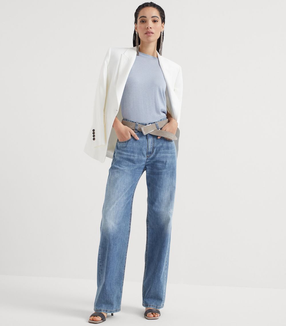 Brunello Cucinelli Brunello Cucinelli High-Rise Wide-Leg Jeans