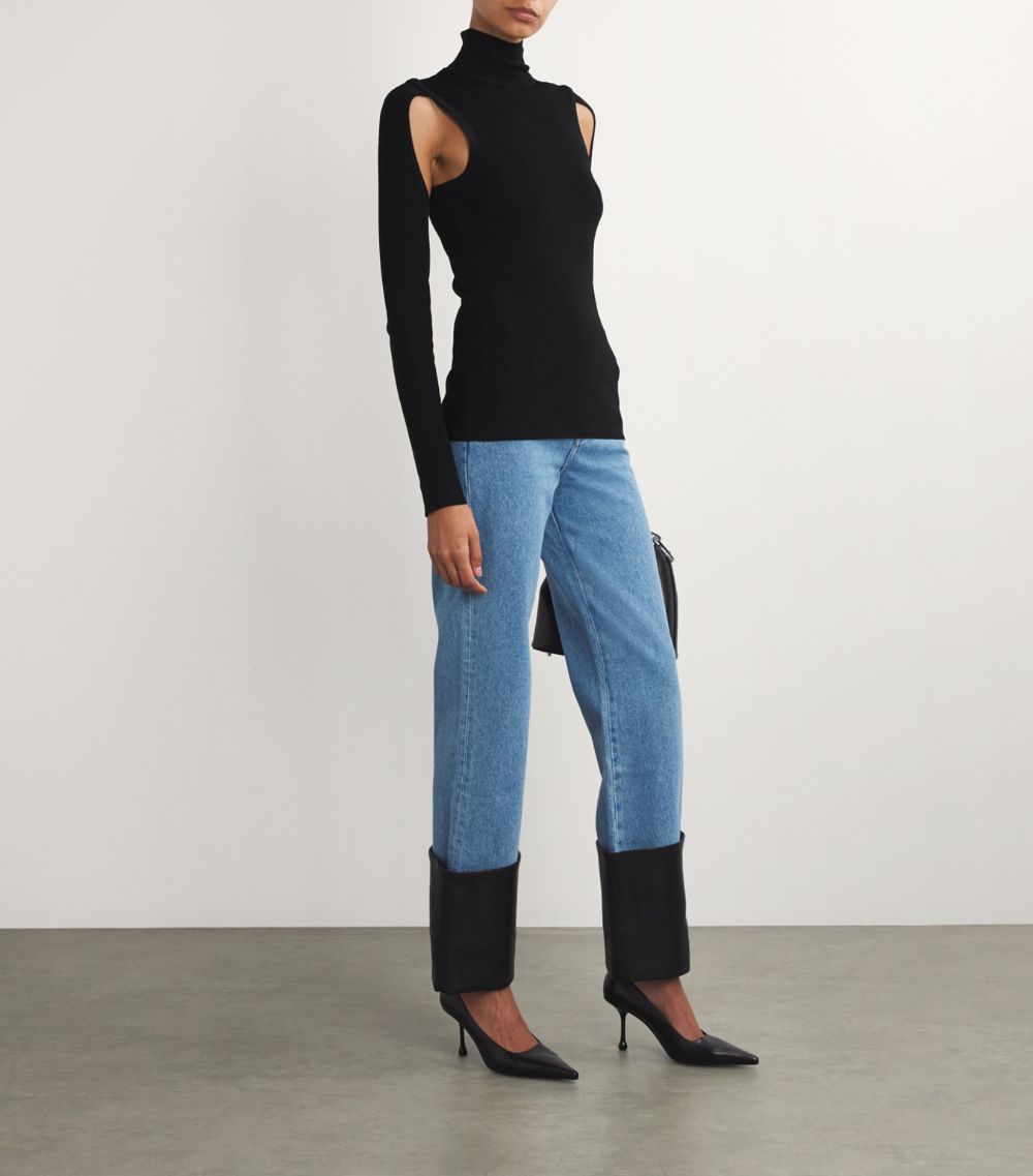 Helmut Lang Helmut Lang Cut-Out Rollneck Sweater