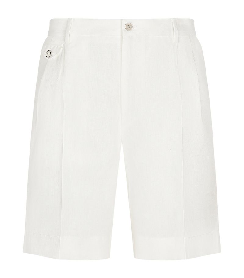 Dolce & Gabbana Dolce & Gabbana Linen Tailored Shorts