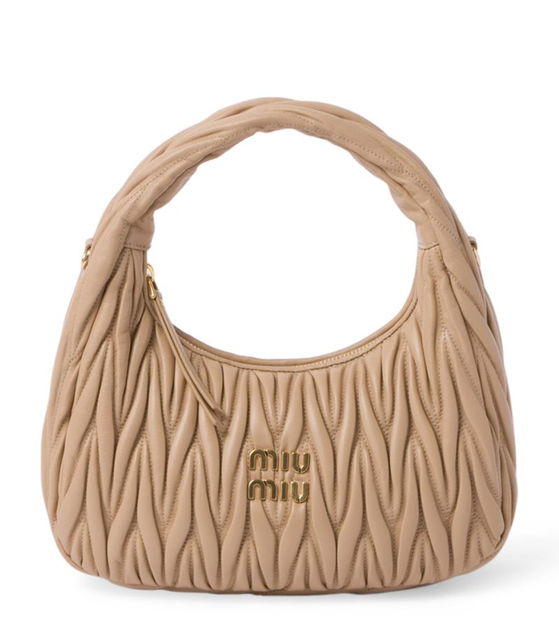 Miu Miu Miu Miu Medium Nappa Leather Wander Top-Handle Bag