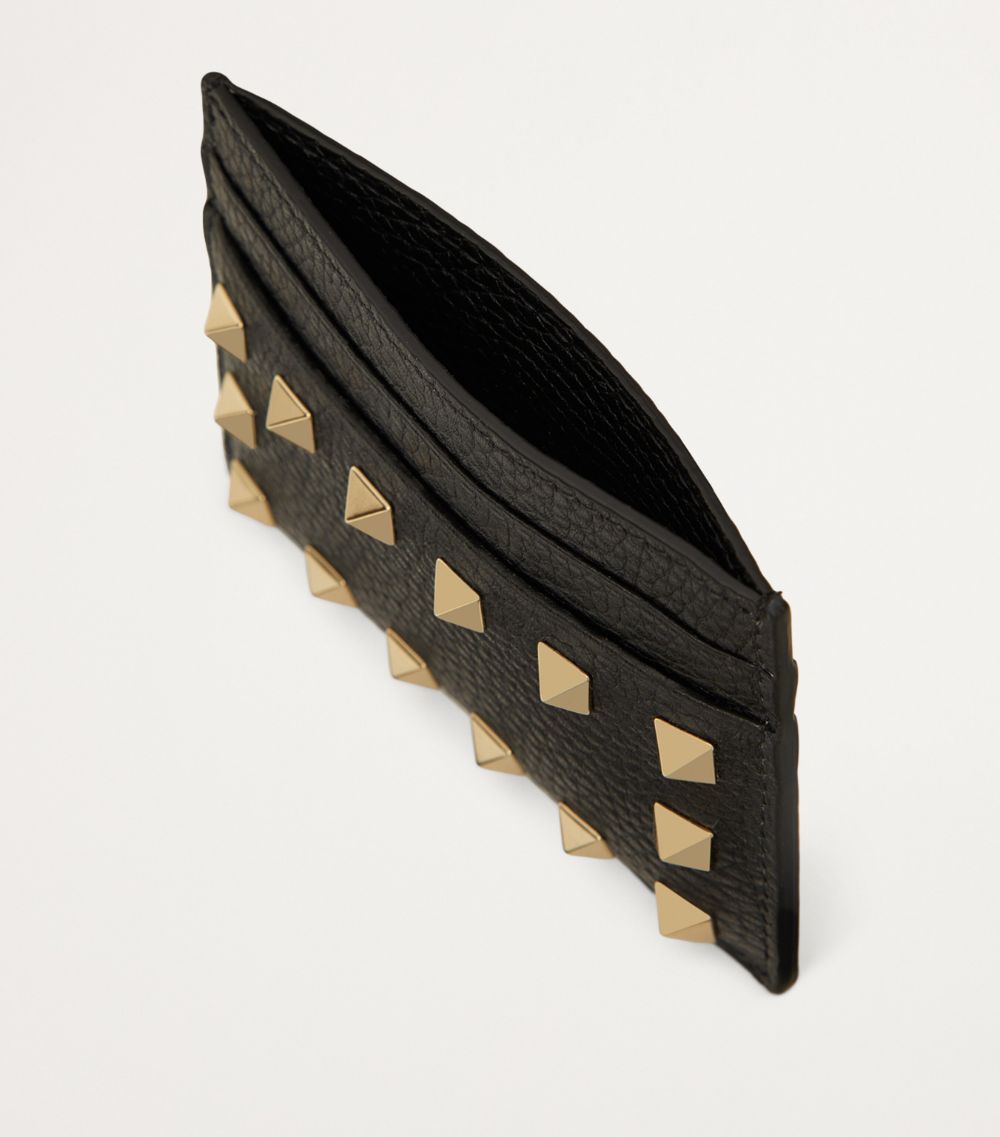 VALENTINO GARAVANI Valentino Garavani Leather Rockstud Card Holder