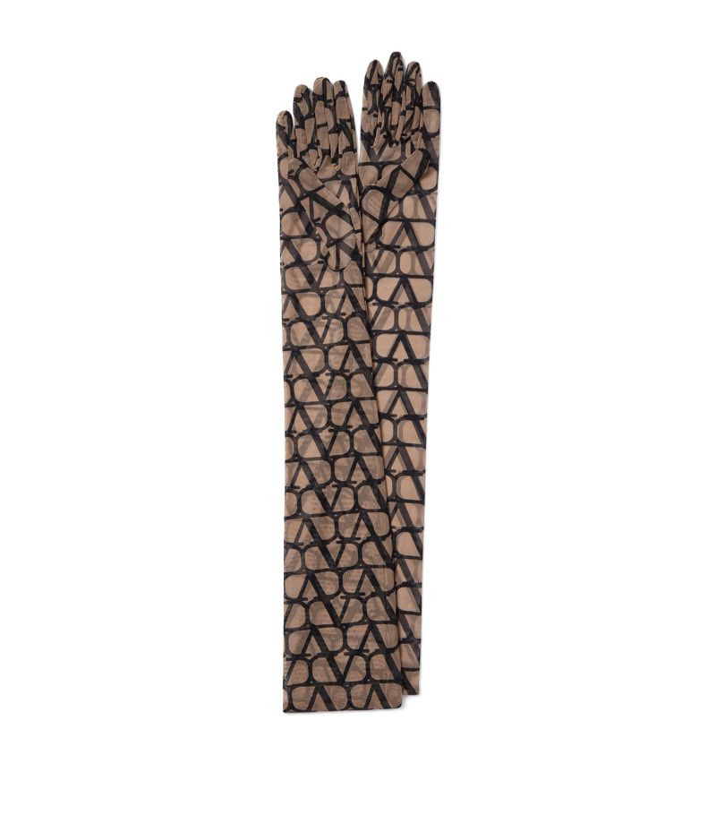 VALENTINO GARAVANI Valentino Garavani Toile Iconographe Long-Sleeved Gloves