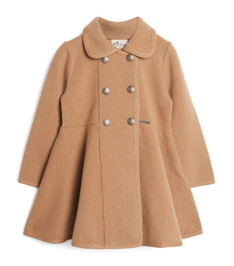 Marae Kids Marae Kids Wool Double-Breasted Coat (2-14 Years)