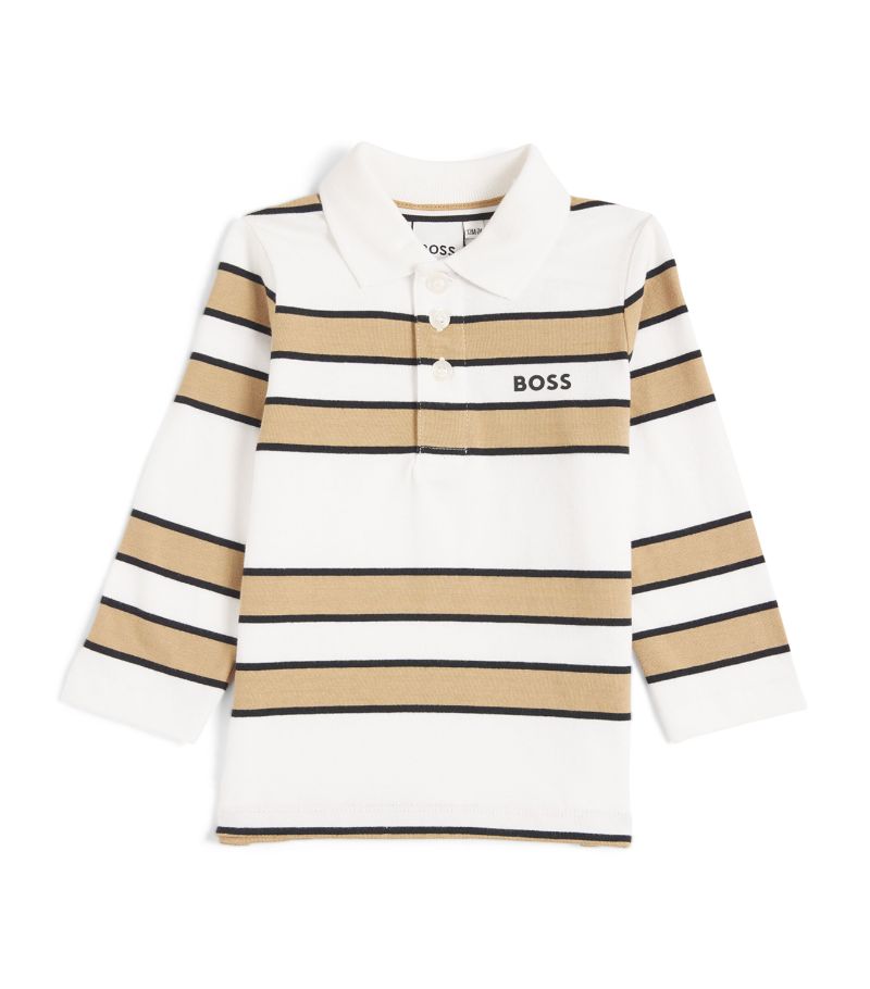 Boss Kidswear Boss Kidswear Logo Striped Polo Shirt (36 Months)