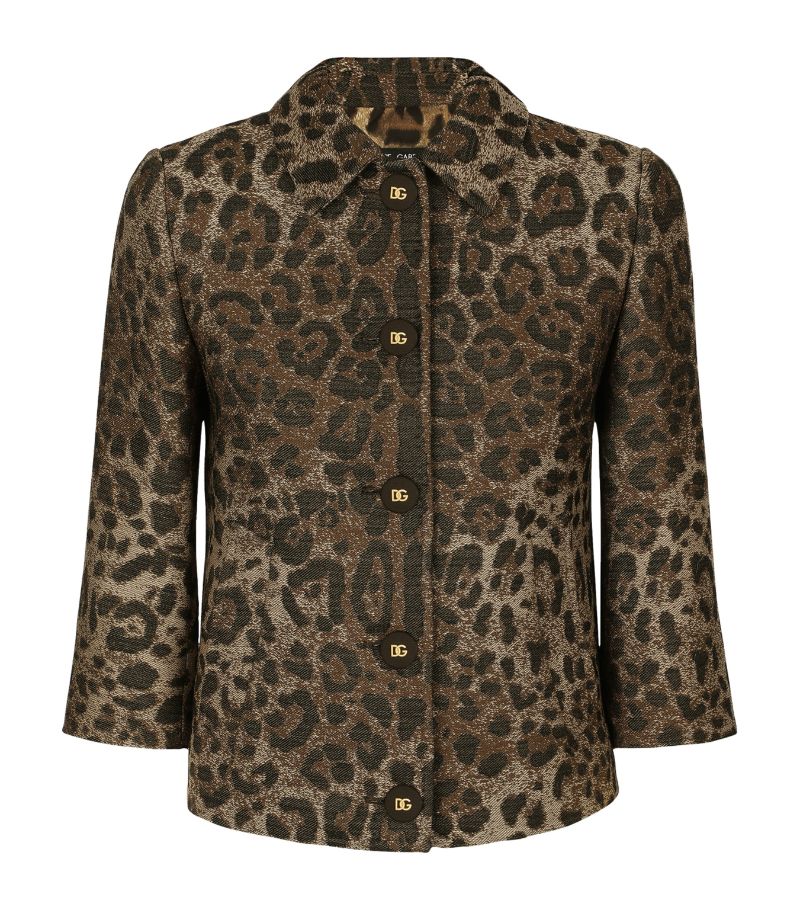 Dolce & Gabbana Dolce & Gabbana Wool Leopard Print Jacket