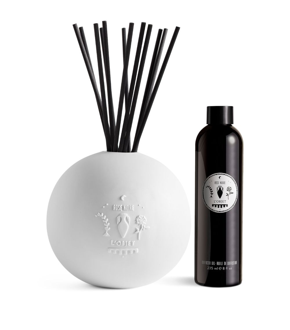 L'Objet L'Objet Rose Noire Porcelain Diffuser Set