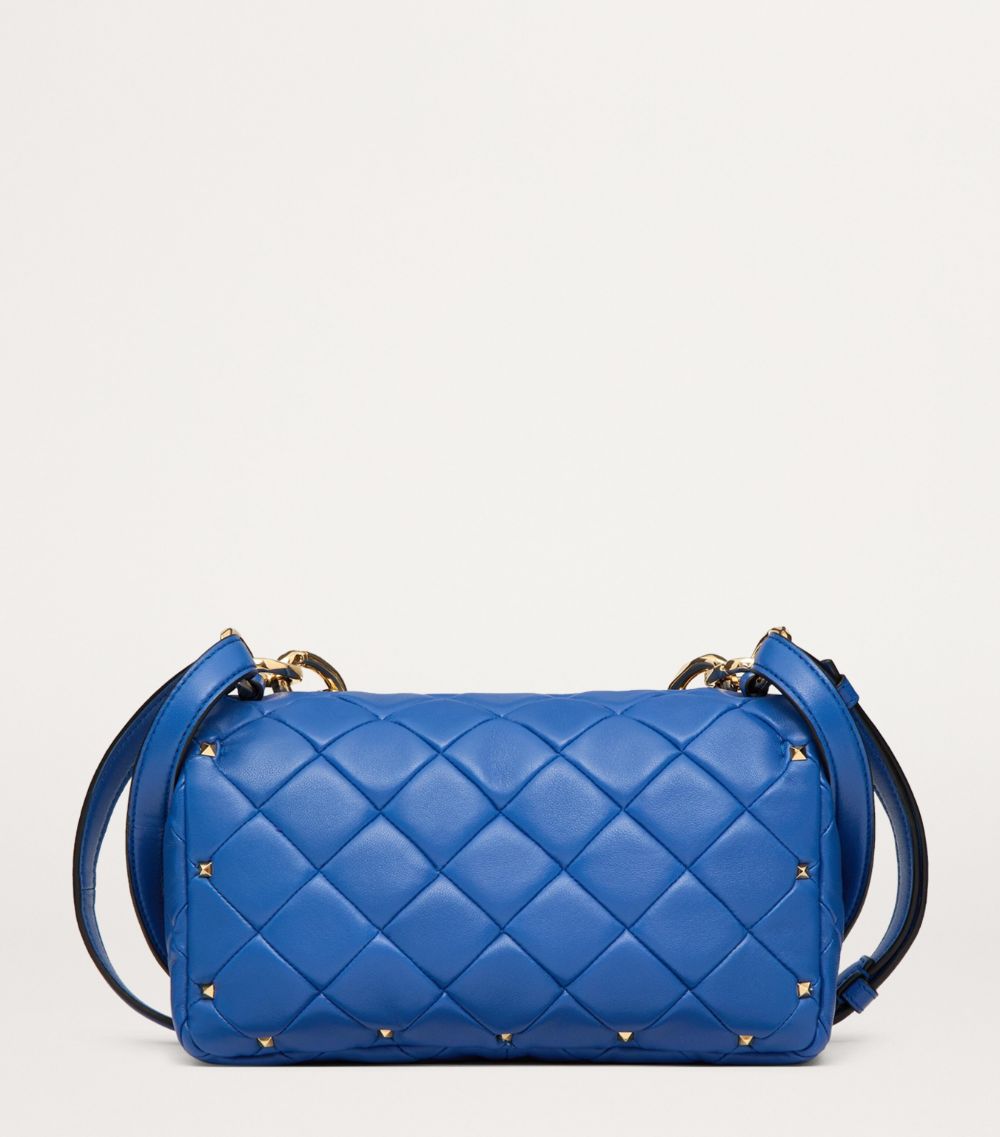 VALENTINO GARAVANI Valentino Garavani Lambskin Quilted Rockstud Spike Shoulder Bag