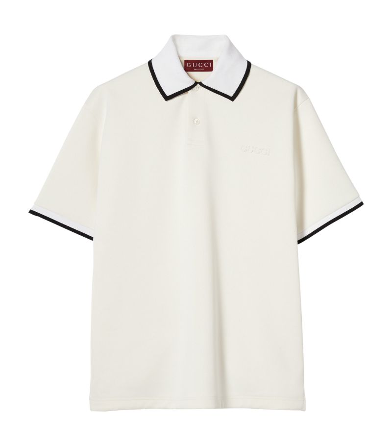 Gucci Gucci Cotton Logo Polo Shirt