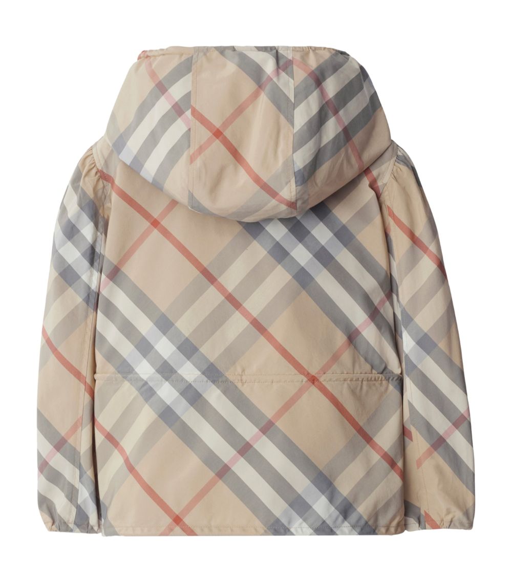 Burberry Burberry Kids Check Print Hooded Jacket (3-14 Years)