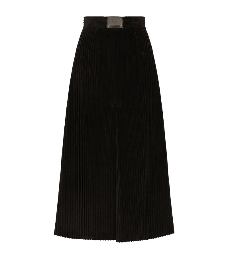 Dolce & Gabbana Dolce & Gabbana Corduroy Midi Skirt