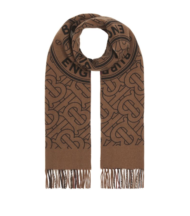 Burberry Burberry Cashmere Check and TB Monogram Scarf