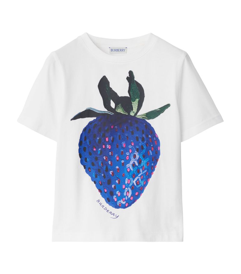 Burberry Burberry Kids Cotton Jersey Strawberry T-Shirt