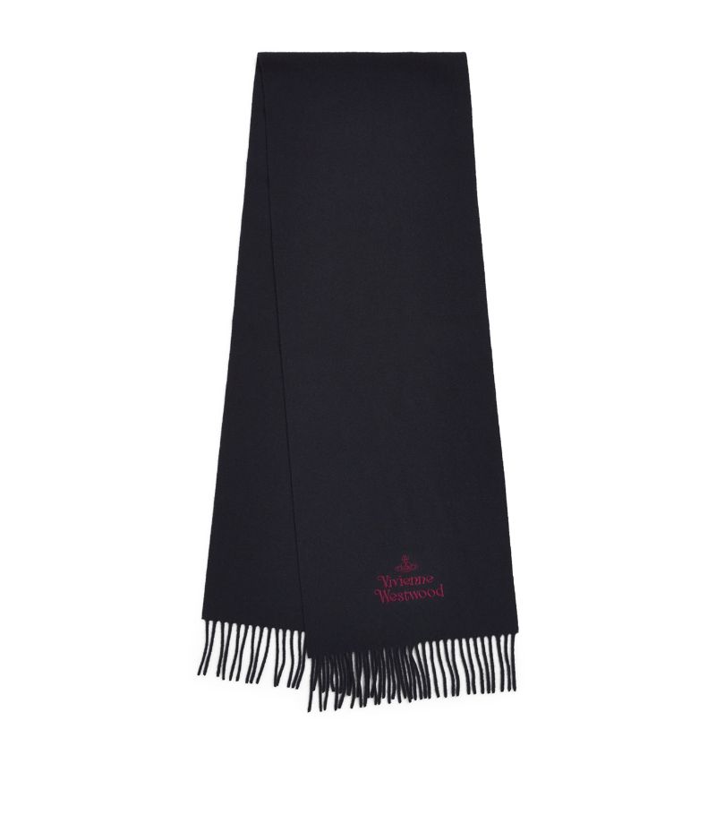 Vivienne Westwood Vivienne Westwood Wool Embroidered Logo Scarf