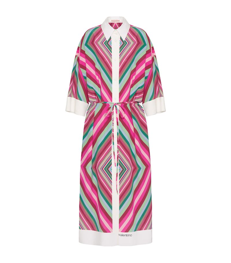 VALENTINO GARAVANI Valentino Garavani Silk Printed Shirt Dress