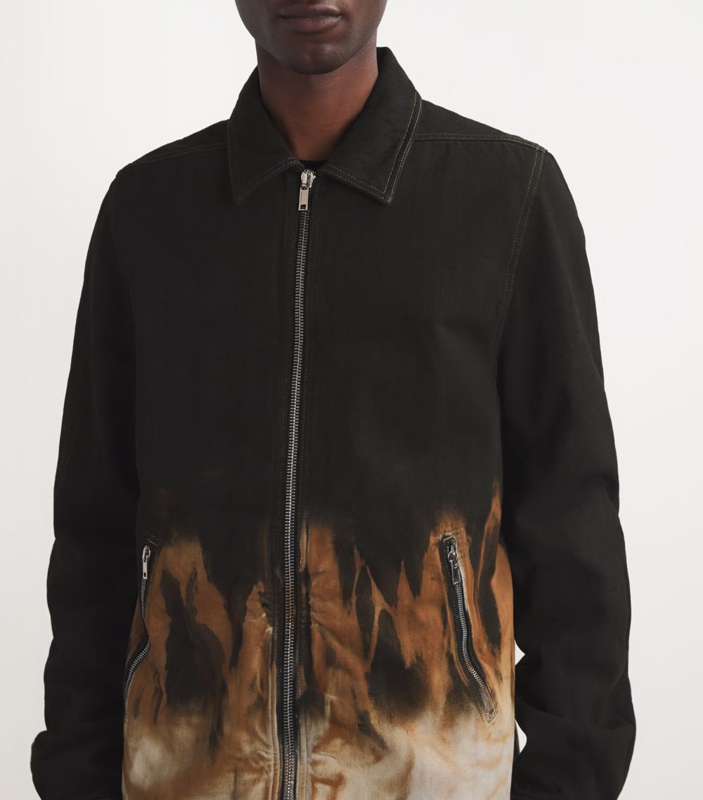 Rick Owens Rick Owens Flame Print Denim Jacket