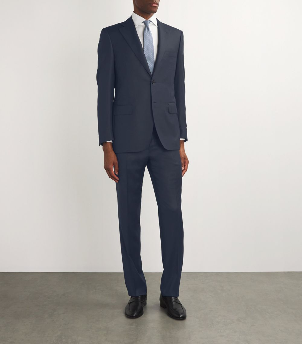 Canali Canali Wool Jacquard 2-Piece Suit