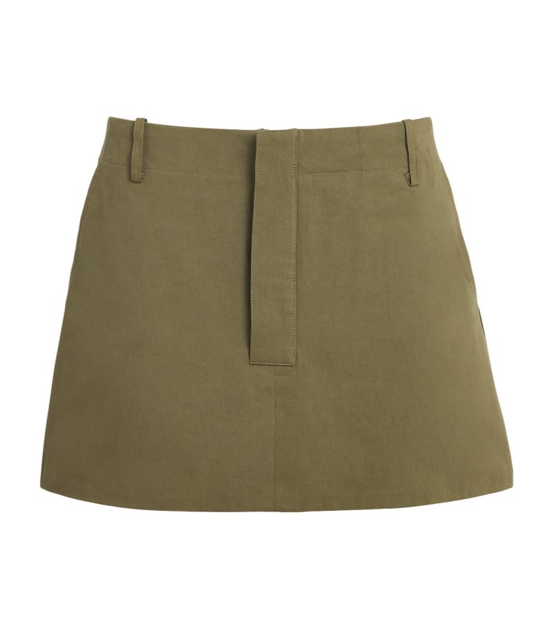  Aexae Cotton Cargo Mini Skirt