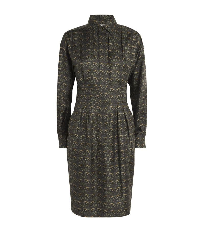 Max Mara Max Mara Silk Printed Midi Dress