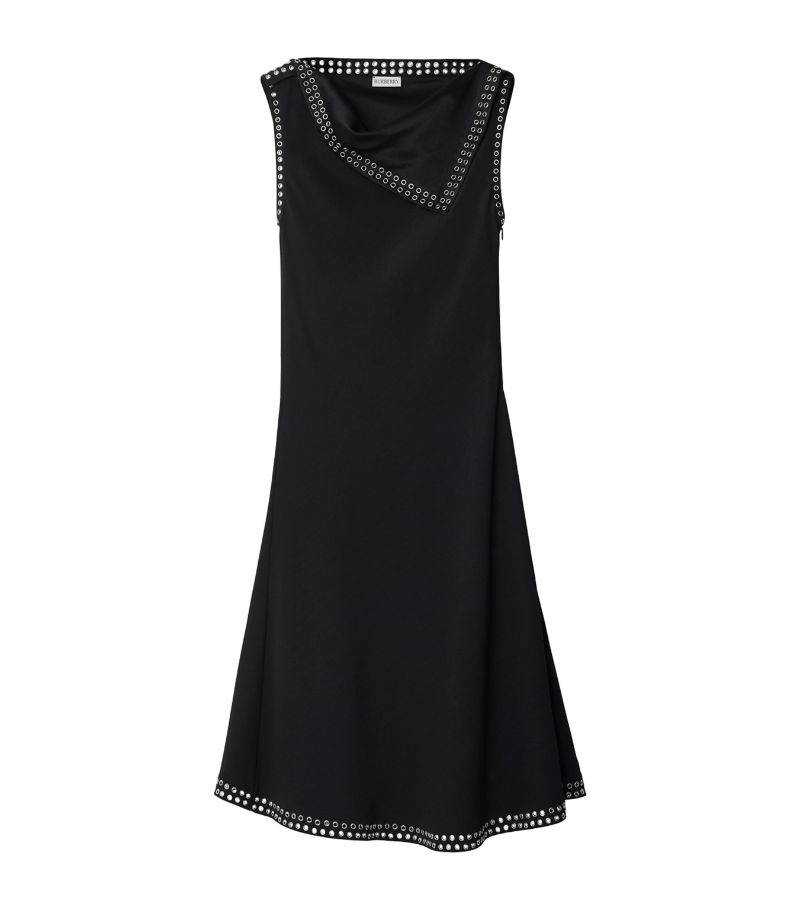 Burberry Burberry Satin Eyelet Mini Dress