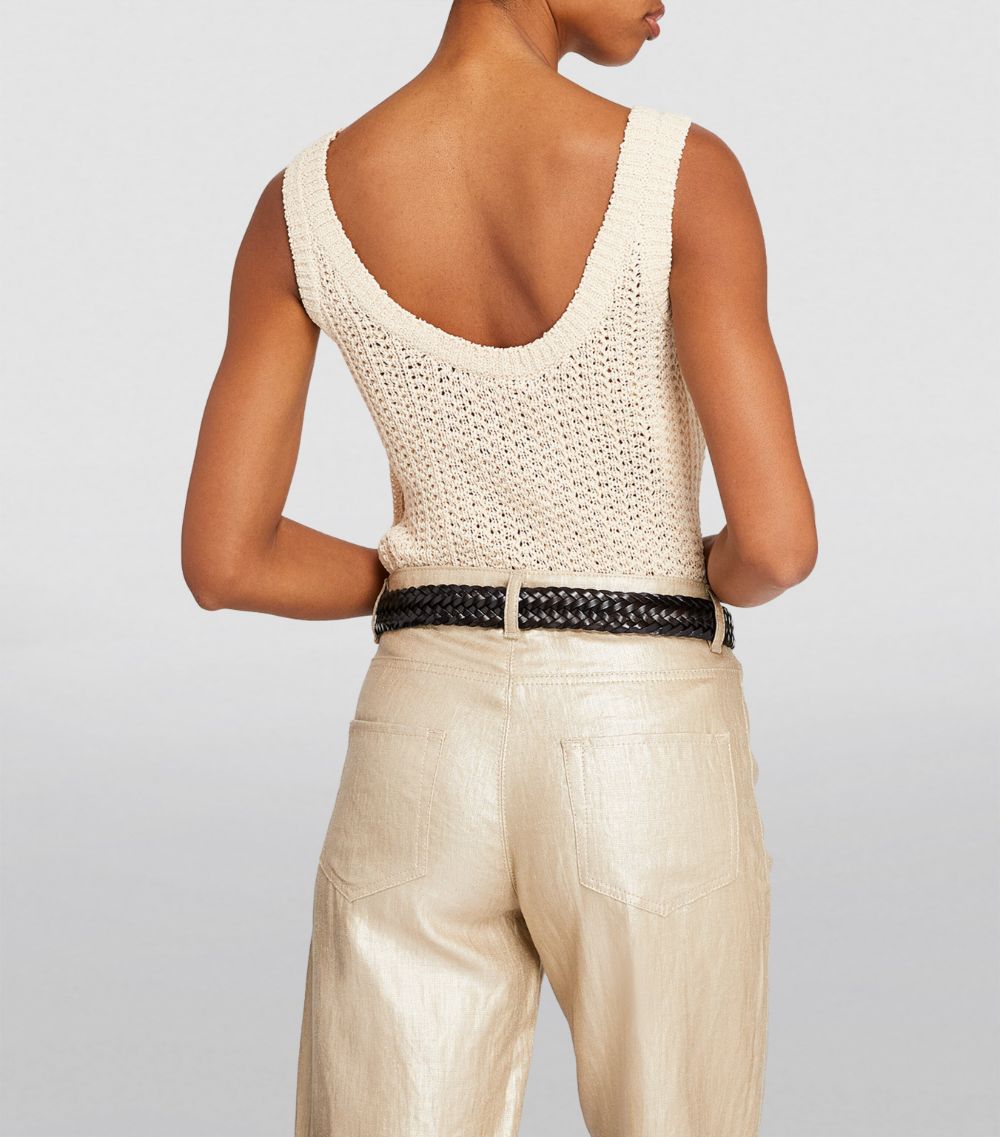 Max Mara Max Mara Leather Braided Belt