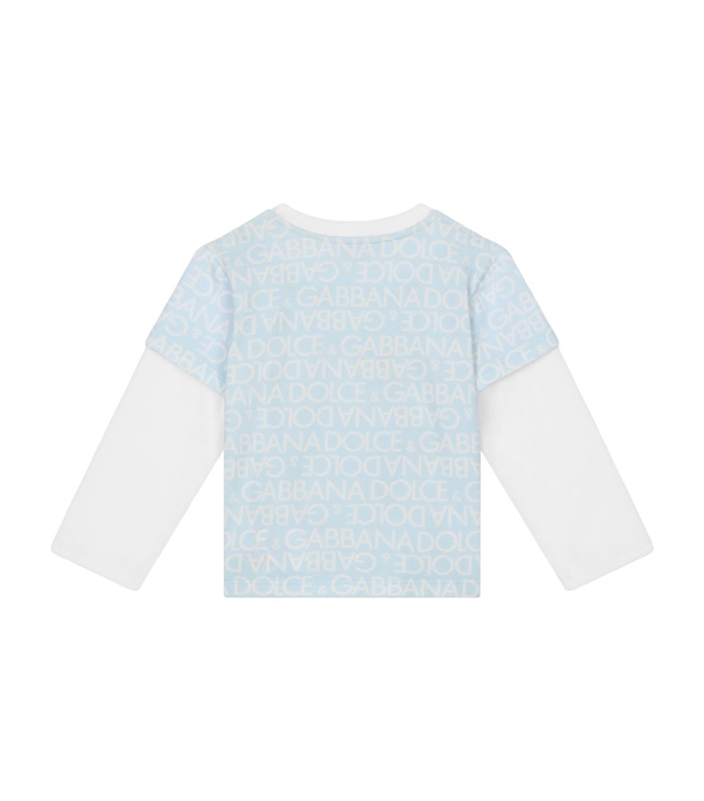 Dolce & Gabbana Dolce & Gabbana Kids Long-Sleeve Logo Print T-Shirt (3-30 Months)