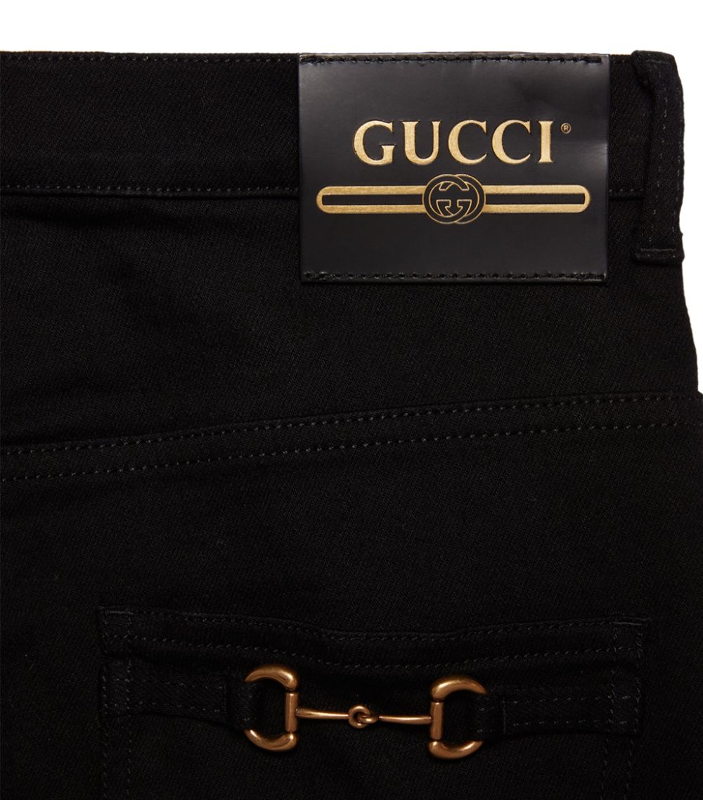 Gucci Gucci Horsebit-Detail Skinny Jeans