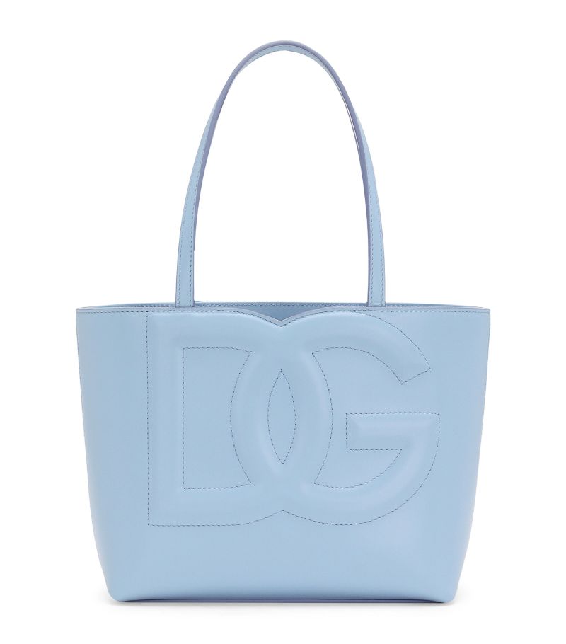 Dolce & Gabbana Dolce & Gabbana Small Leather Dg Logo Tote Bag