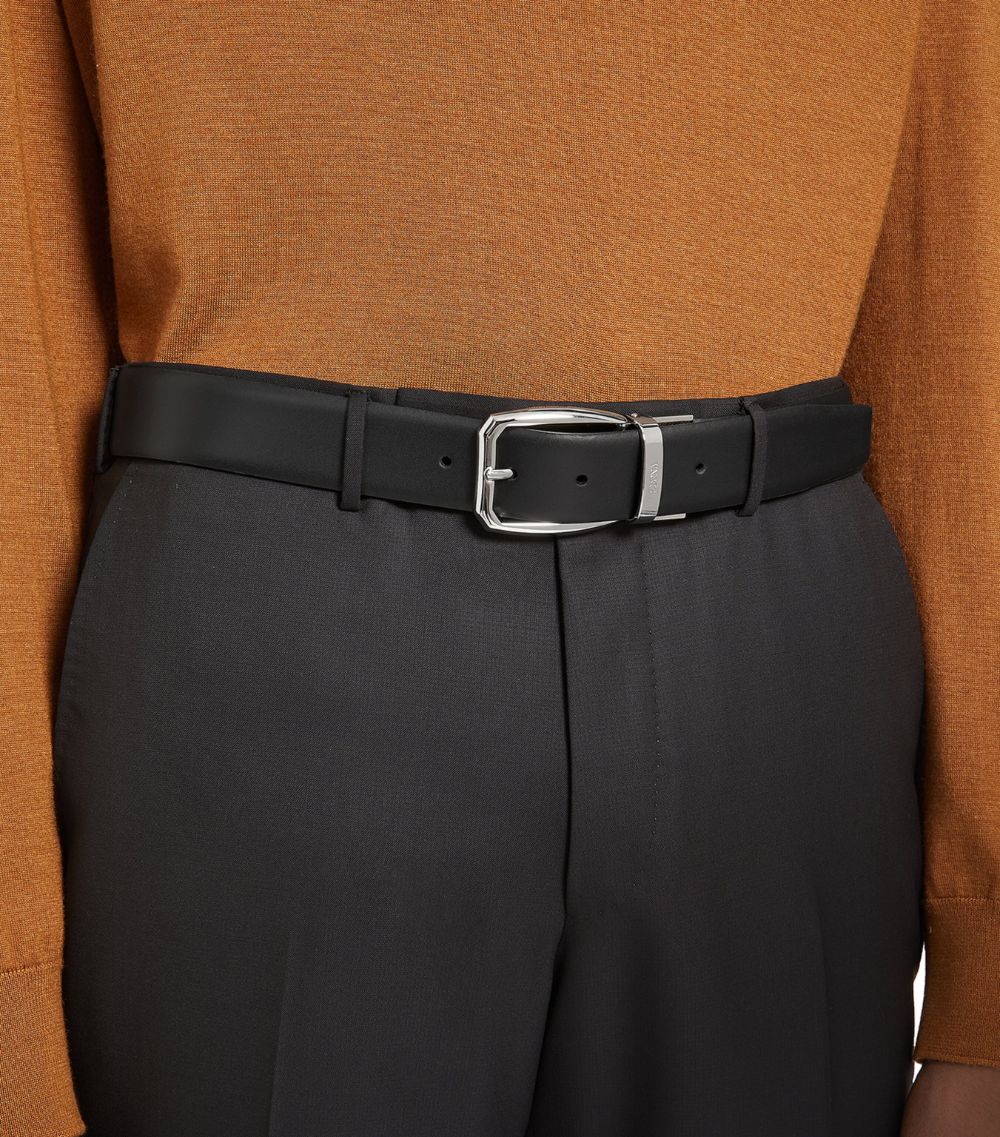 zegna Zegna Leather Reversible Belt