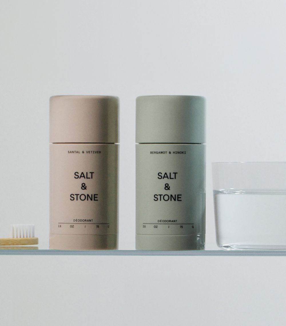  Salt & Stone Santal & Vetiver Deodorant & Bergamot & Hinoki Deodorant Duo
