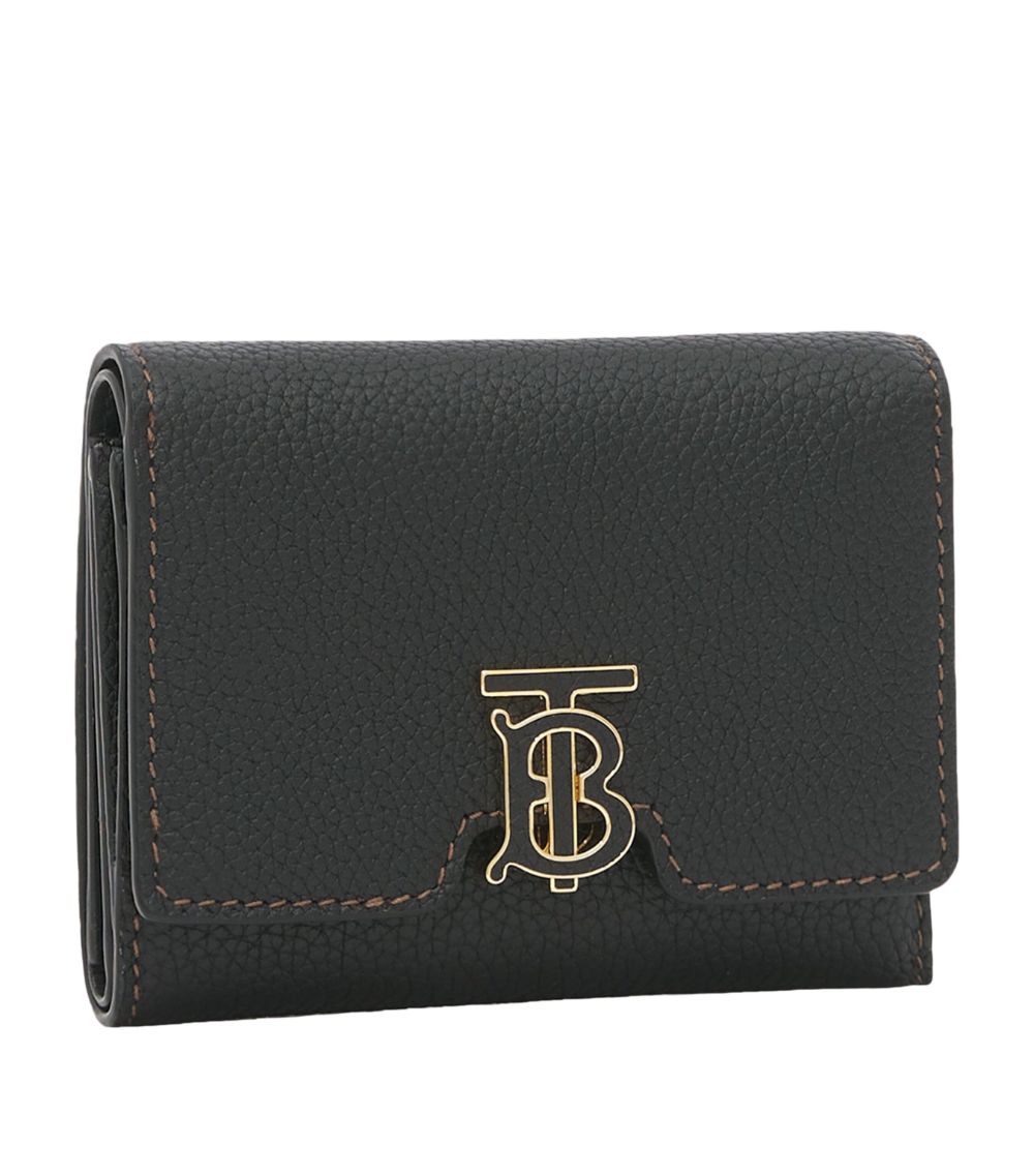 Burberry Burberry Grained Leather Tb Monogram Folding Wallet