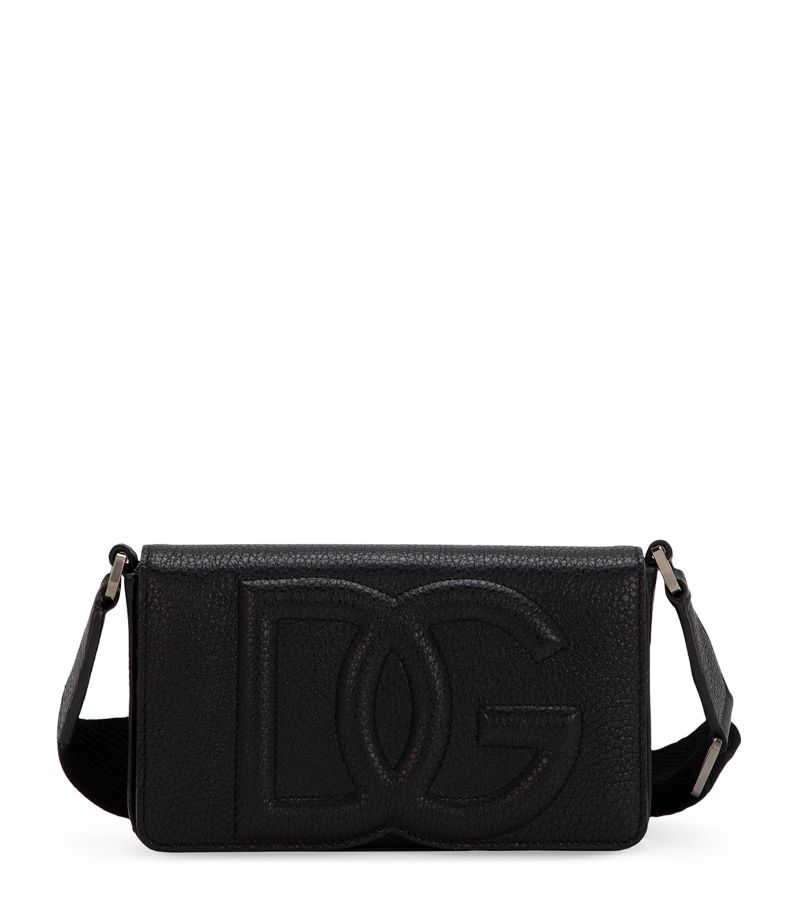 Dolce & Gabbana Dolce & Gabbana Leather Dg Logo Cross-Body Bag